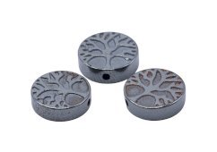 Tussenstuk Levensboom Hematiet - 100pcs