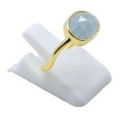 Ring Zilver 925 Aquamarijn Design
