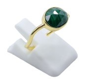 Ring Zilver 925 Malachiet Design