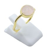 Ring Zilver 925 Rozenkwarts Design