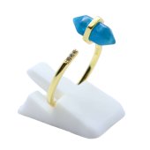 Ring van 925 sterling zilver met apatietpunt