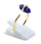 Ring van 925 sterling zilver met lapis lazuli punt