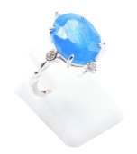 Ring Zilver 925 Apatiet Ovaal Imperiaal