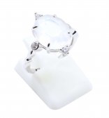 Ring Zilver 925 Maansteen Ovaal Imperiaal