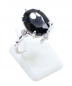 Ring Zilver 925 Onyx Ovaal Imperiaal