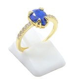 Ring Zilver 925 Lapis Lazuli Druppel