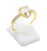 Ring Zilver 925 Maansteen Druppel
