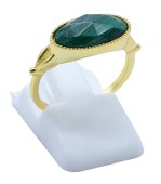 Ring Zilver 925 Malachiet Ovaal