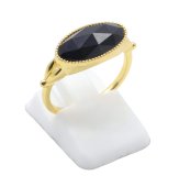 Ring Zilver 925 Onyx Ovaal