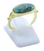 Ring Zilver 925 Turkoois Ovaal