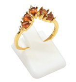 Ring Zilver 925 Granaat Diadeem