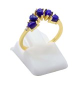 Ring Zilver 925 Lapis Lazuli Diadeem