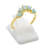 Ring Zilver 925 Larimar Diadeem