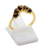 Ring Zilver 925 Tijgeroog Diadeem