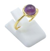 Ring Zilver 925 Amethist Rond