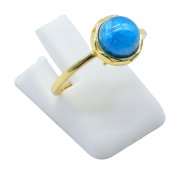 Ring Zilver 925 Apatiet Rond