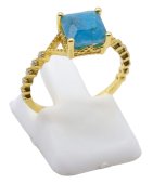Ring Zilver 925 Apatiet Vierkant