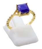 Ring Zilver 925 Lapis Lazuli Vierkant