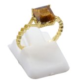 Ring Zilver 925 Tijgeroog Vierkant