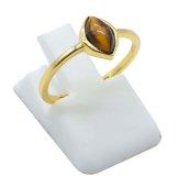 Ring Zilver 925 Tijgeroog Marquise