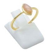 Ring Zilver 925 Rozenkwarts Marquise