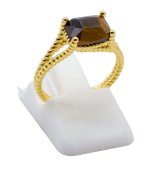 Ring Zilver 925 Tijgeroog Rechthoek