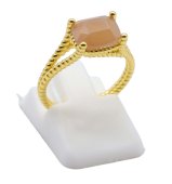 Ring Zilver 925 Zonnesteen Rechthoek