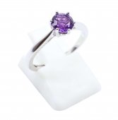 Ring Zilver 925 'Sublieme Cirkel' - Amethist