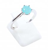 Ring Zilver 925 'Sublieme Cirkel' - Amazoniet