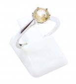 Ring Zilver 925 'Sublieme Cirkel' - Citrien