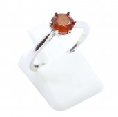 Ring Zilver 925 'Sublieme Cirkel' - Granaat