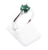 Ring Zilver 925 'Sublieme Cirkel' - Malachiet