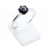 Ring Zilver 925 'Sublieme Cirkel' - Onyx