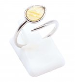 Ring Zilver 925 'Zilveren Slang' - Citrien