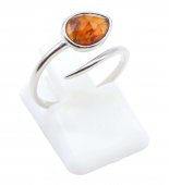 Ring Zilver 925 'Zilveren Slang' - Granaat