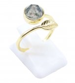 Ring Zilver 925 'Gouden Blad' - Mosagaat