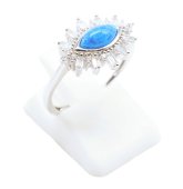 Ring Zilver 925 'Zonneoog' - Apatiet