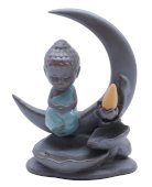 Wierookhouder Backflow Boeddha Maan 17cm