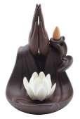 Wierookhouder Backflow Handen Lotus 18cm
