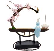 Wierookhouder Backflow Meditatieboom LED 35cm