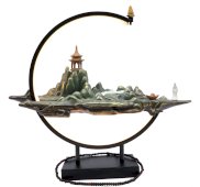 Wierookhouder Backflow Meditatieberg LED 45cm