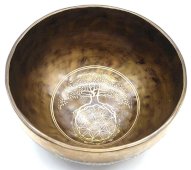 Tibetaanse Klankschaal Levensboom / Levensbloem 15cm