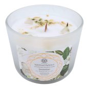Kaars Green Tree 'Spiritueel Evenwicht' Bergkristal + Jasmijn 256g