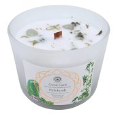 Kaars Green Tree 'Geluk' Groene Aventurijn + Patchoeli 256g