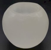 Kandelaar Seleniet Rond Gepolijst 8cm