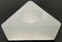 Kandelaar Seleniet Driehoek 8cm
