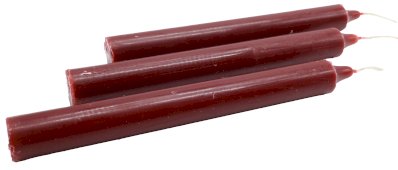 Doorgekleurde Kaars 22cm - Bordeaux - 12pcs