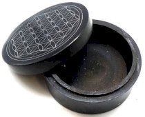 Sieradendoos Steen Rond Levensbloem 10cm
