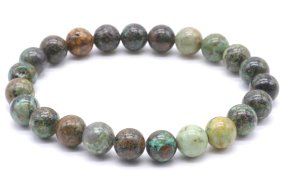 Armband Afrikaans Turkoois kralen 8mm