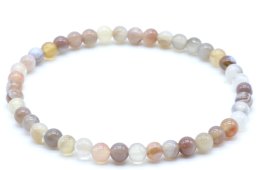 Armband Botswana Agaat 'AA' kralen 4mm